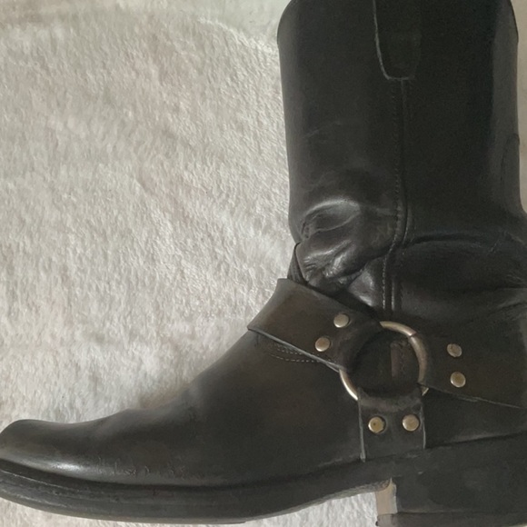 Durango Men's Black vintage harness Leather Boots motorcycle - Picture 5 of 10